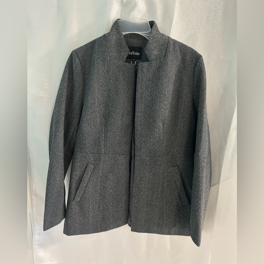Jacket herringbone grey